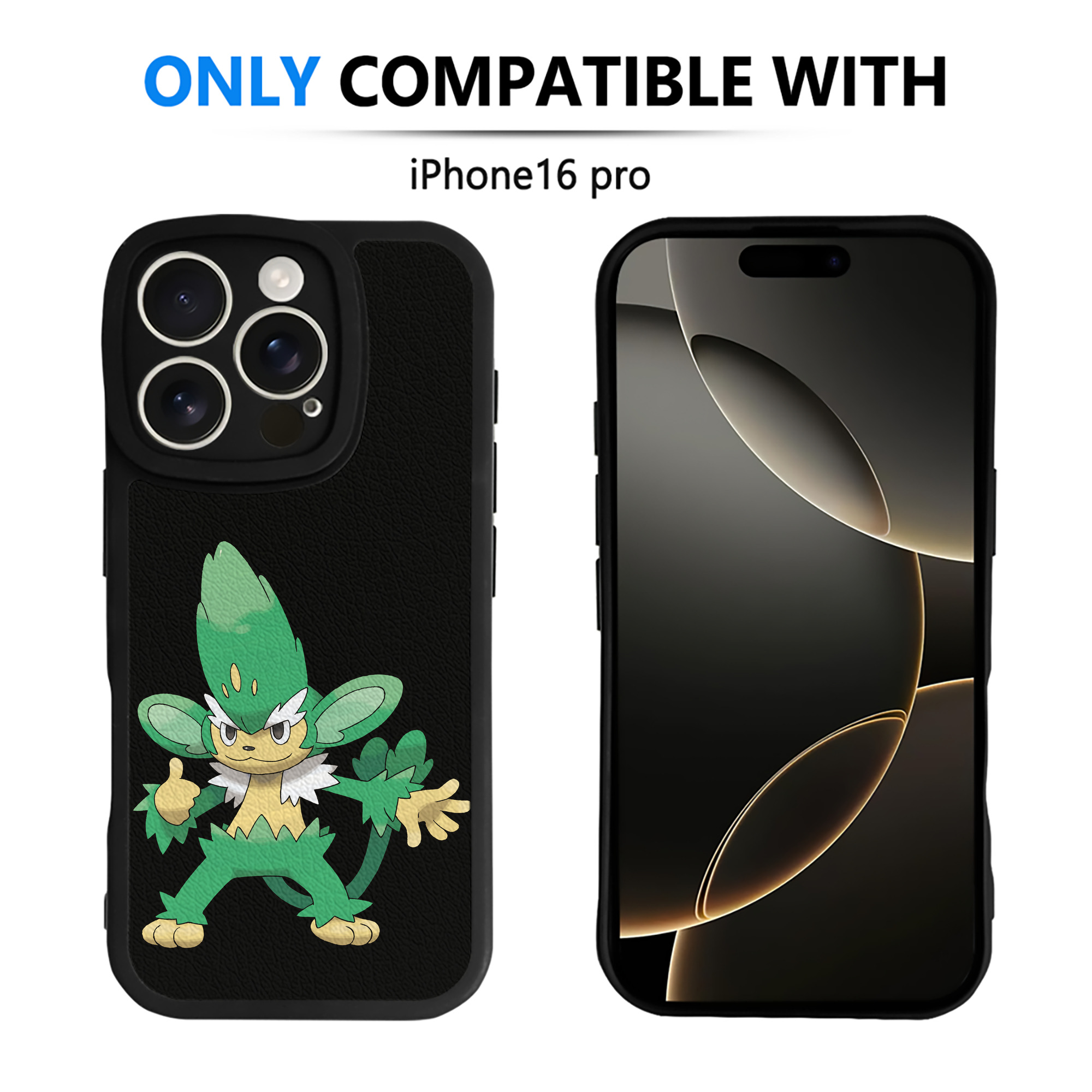 （画像用） ポケットモンスター Pokémon 【iPhone 16シリーズ対応】シリコンスマホケース（レザー調） 材質：シリコン